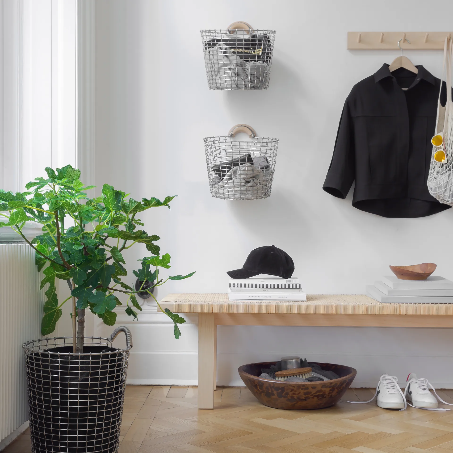 코르보 바구니 걸이 - 우든, ash KORBO | 코르보