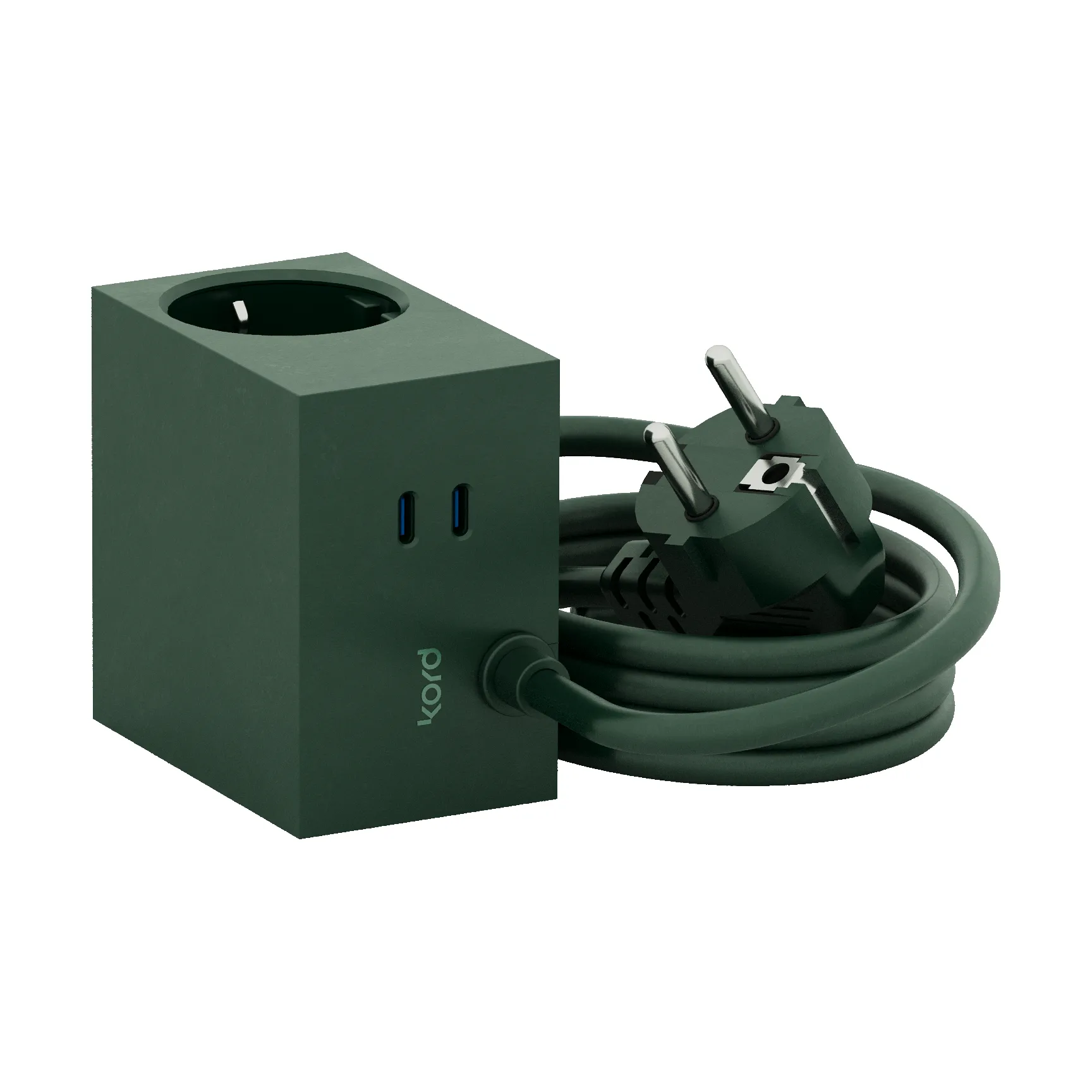 큐보이드+ 아울렛 USB-C 30W 2 m, Dark Green Kord | 코드