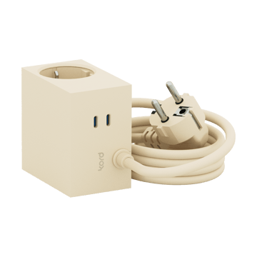 큐보이드+ 아울렛 USB-C 30W 2 m - Pearled Ivory - Kord | 코드