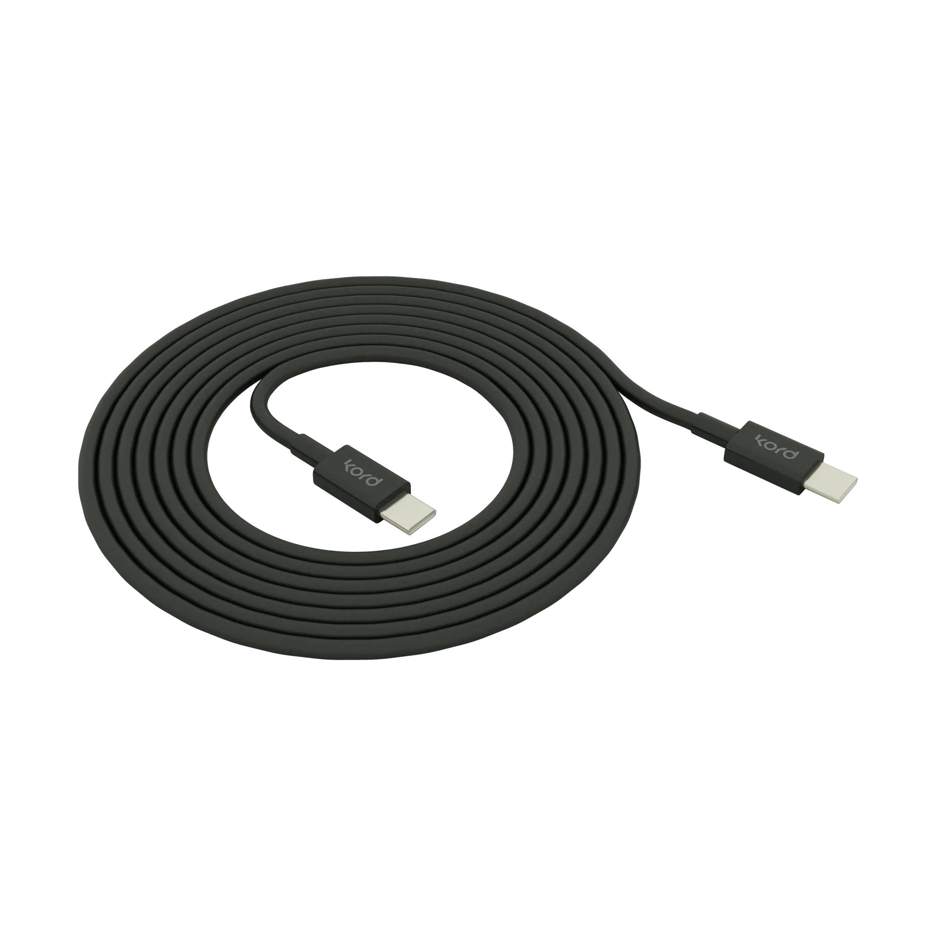 코드 USB-C to USB-C 충전 케이블 1.8 m, Black Kord | 코드