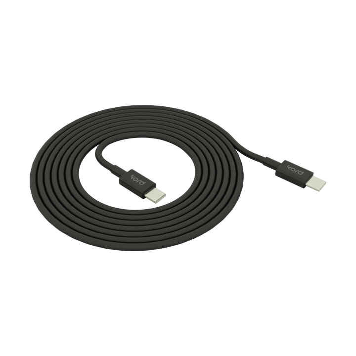 코드 USB-C to USB-C 충전 케이블 1.8 m - Black - Kord | 코드
