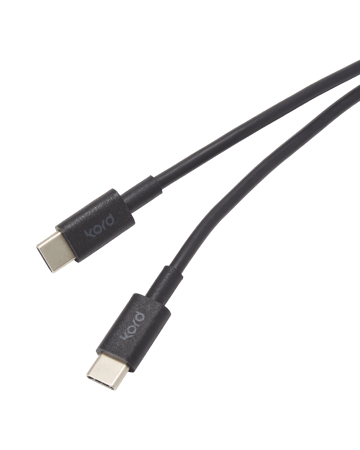 코드 USB-C to USB-C 충전 케이블 1.8 m - Black - Kord | 코드