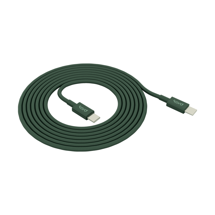 코드 USB-C to USB-C 충전 케이블 1.8 m - Dark Green - Kord | 코드