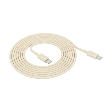 코드 USB-C to USB-C 충전 케이블 1.8 m - Pearled Ivory - Kord | 코드