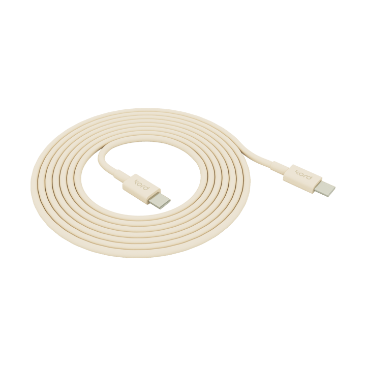 코드 USB-C to USB-C 충전 케이블 1.8 m - Pearled Ivory - Kord | 코드