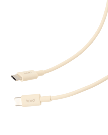 코드 USB-C to USB-C 충전 케이블 1.8 m - Pearled Ivory - Kord | 코드