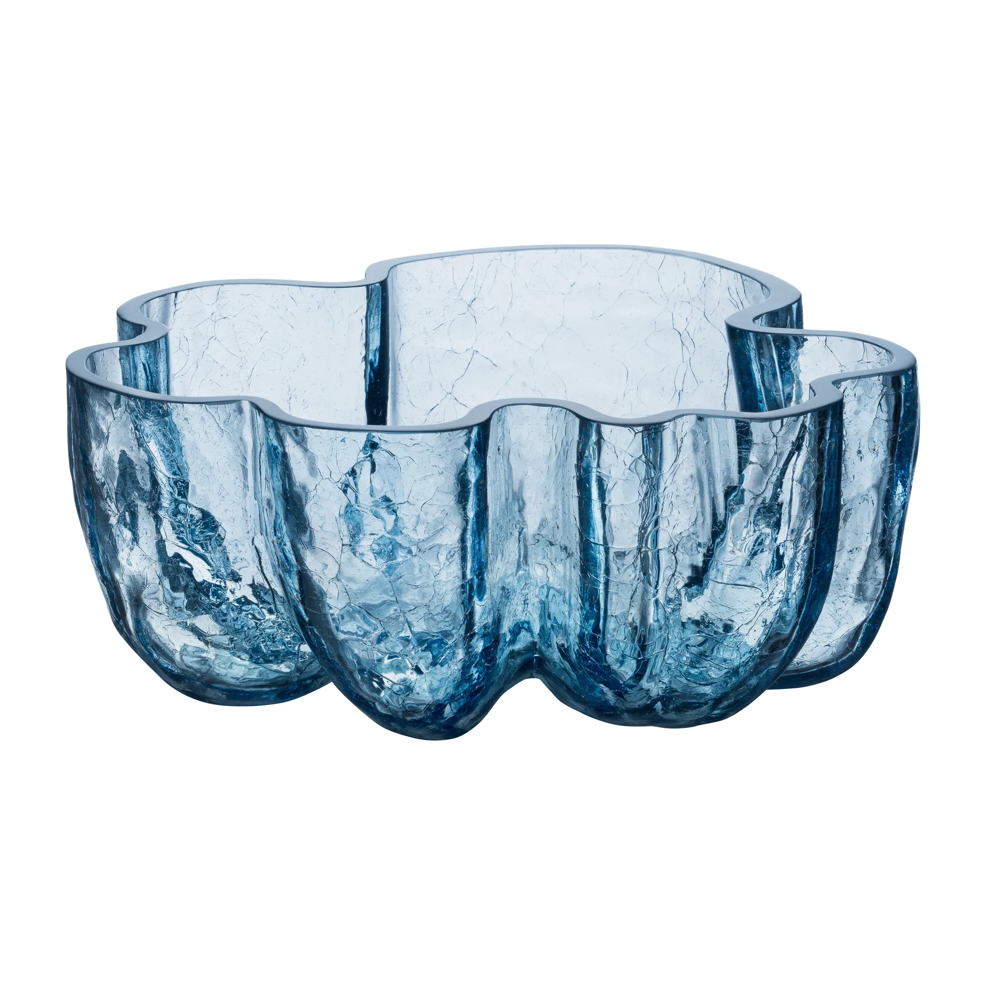 크래클 보울 10,5 cm, Circular glass (Blue) Kosta Boda | 코스타보다