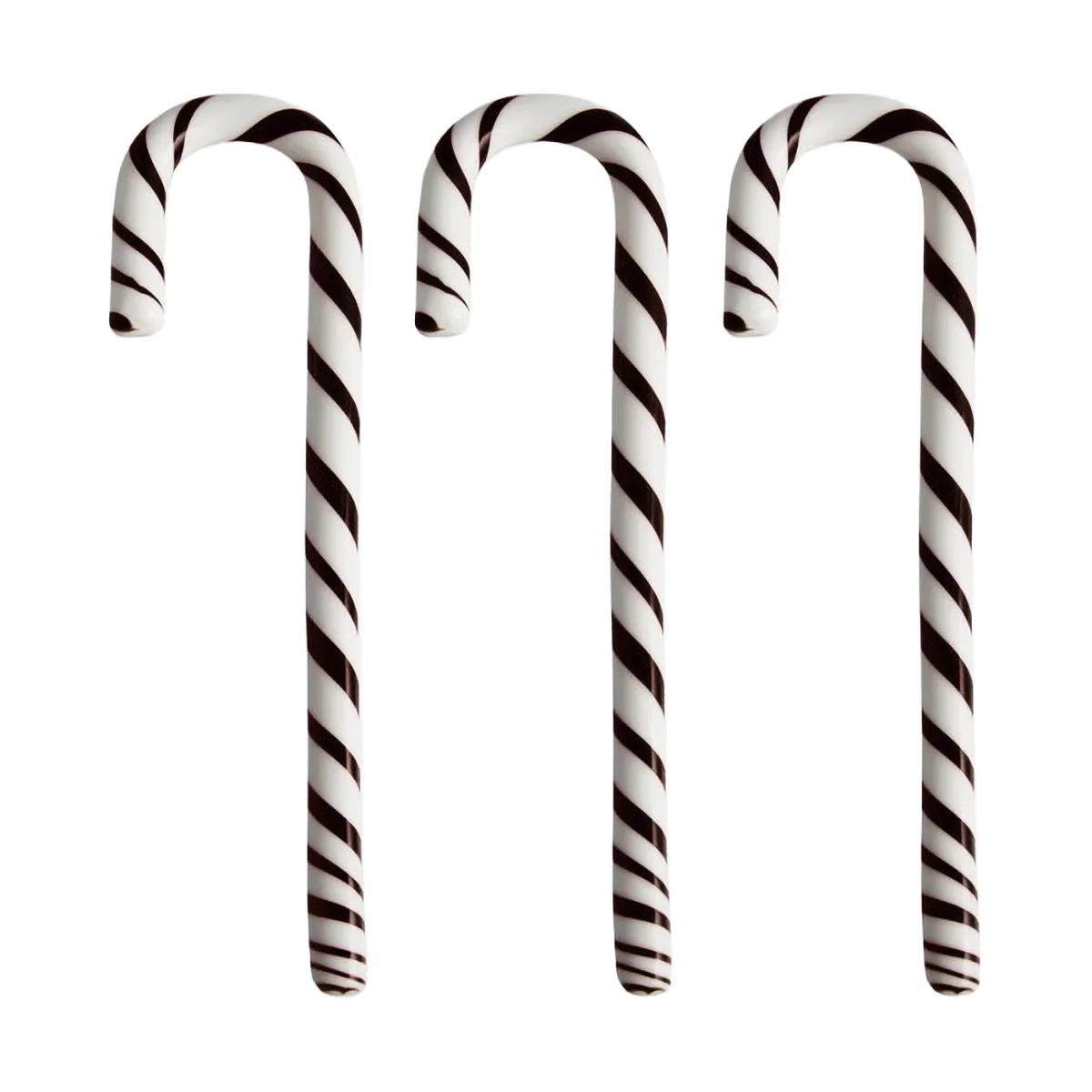 폴카 케인 17 cm 3개 세트, White-black Kosta Boda | 코스타보다