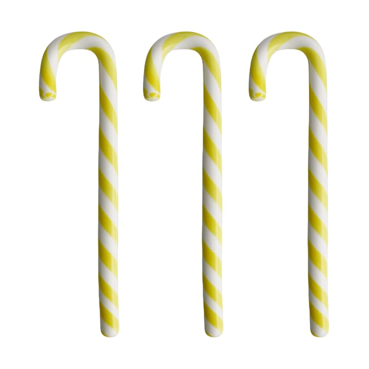 폴카 케인 17 cm 3개 세트 - White-yellow - Kosta Boda | 코스타보다