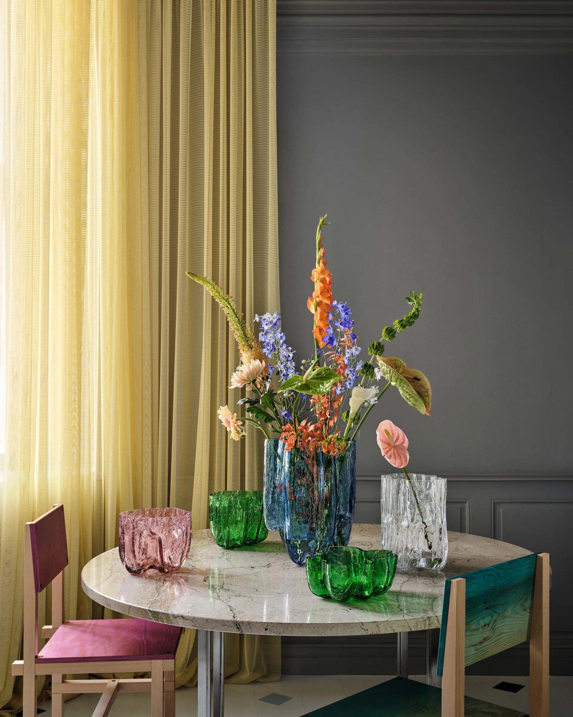 크래클 화병 17,5 cm, Pink Kosta Boda | 코스타보다