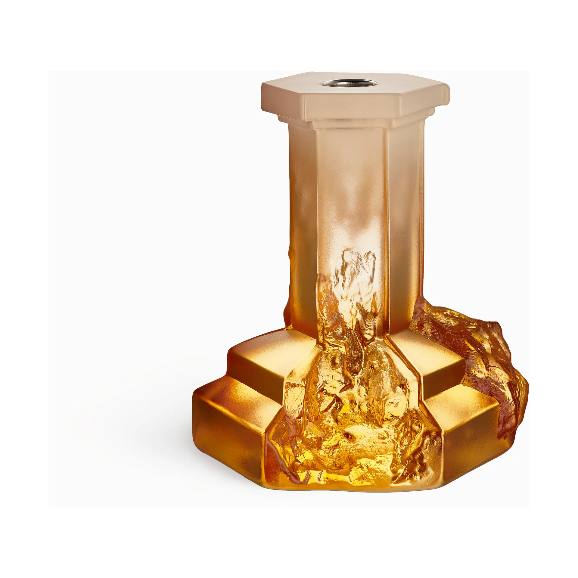 로키 바로크 캔들 스틱 175 mm, Amber haze Kosta Boda | 코스타보다