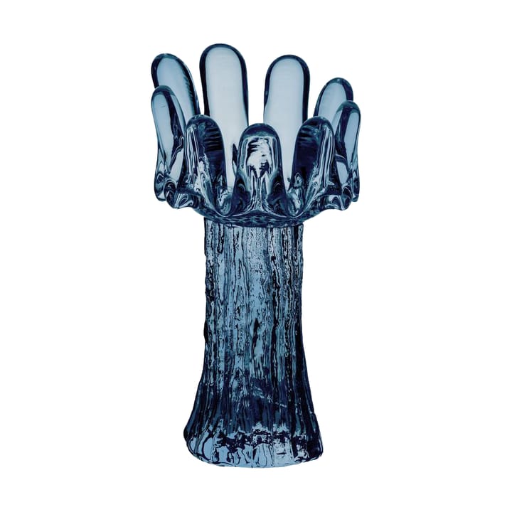 선플라워 캔들 홀더 서큘러 글라스 18 cm - Blue - Kosta Boda | 코스타보다