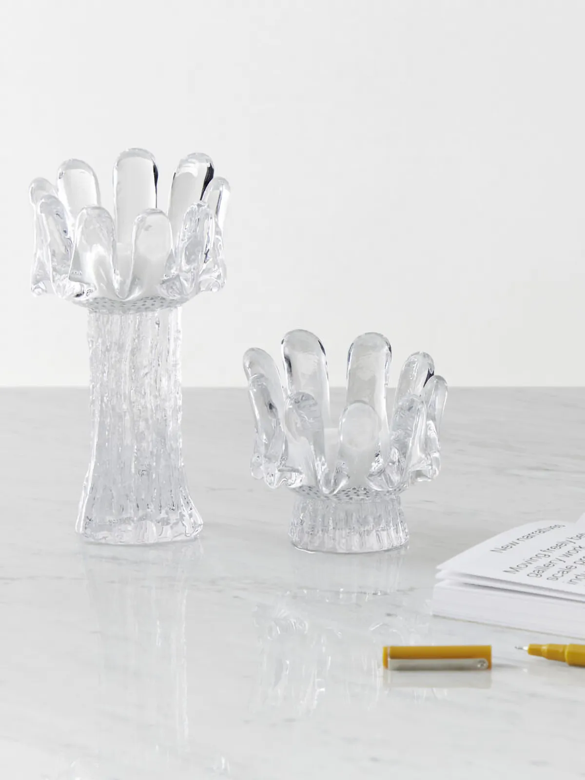 썬플라워 캔들홀더 18cm, Clear Kosta Boda | 코스타보다