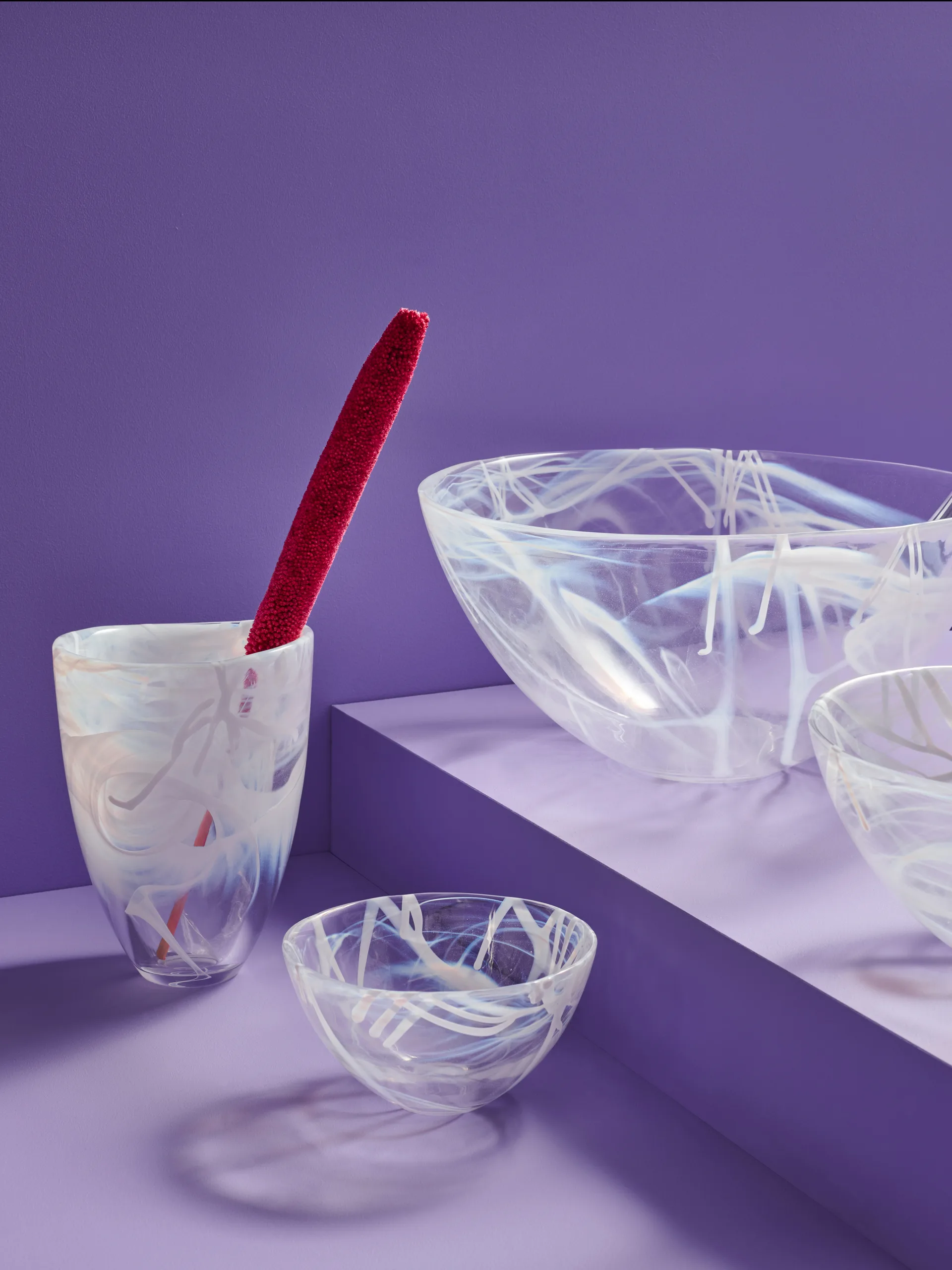 콘트라스트 화병 200 mm, White-white Kosta Boda | 코스타보다