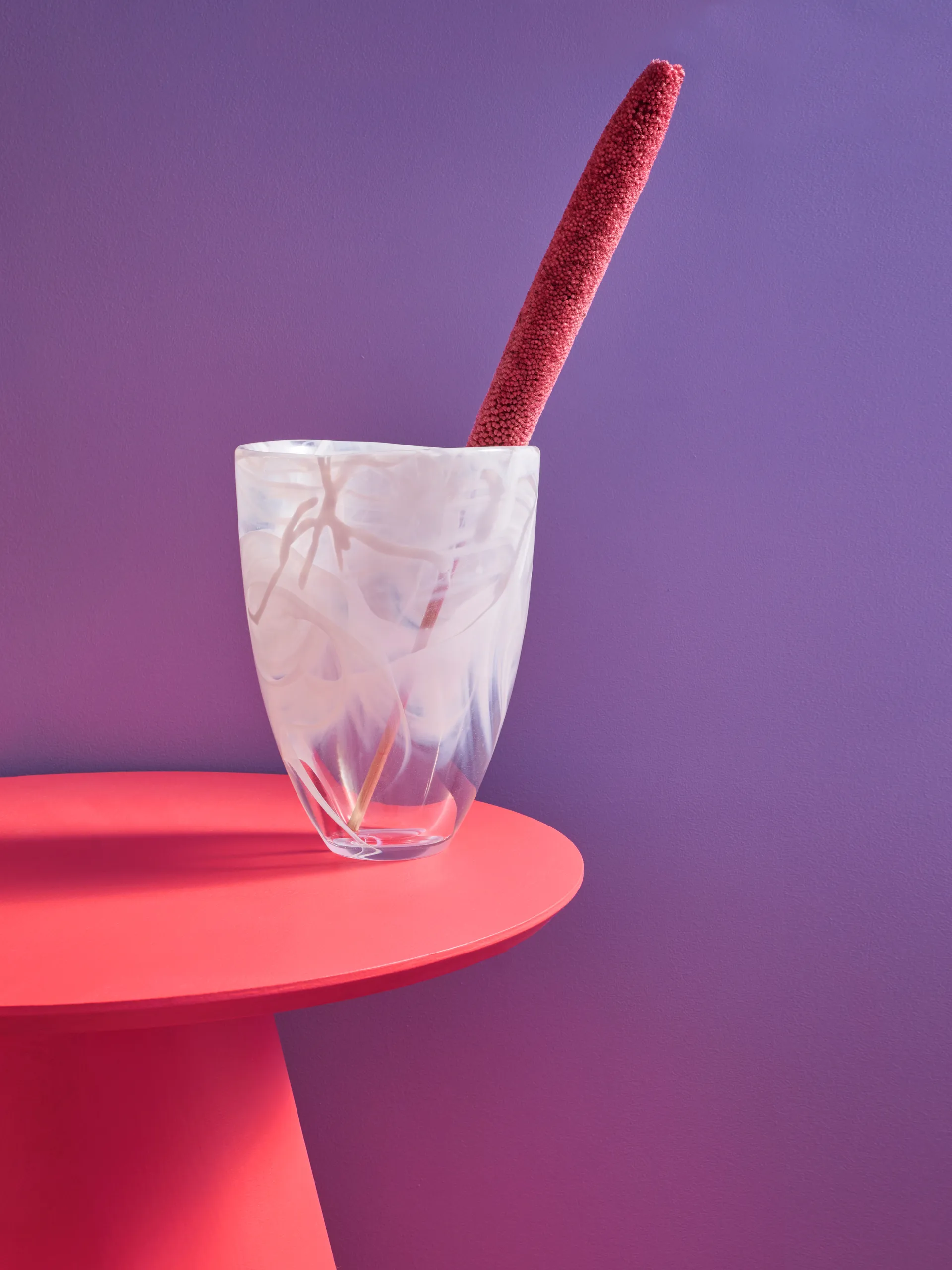 콘트라스트 화병 200 mm, White-white Kosta Boda | 코스타보다