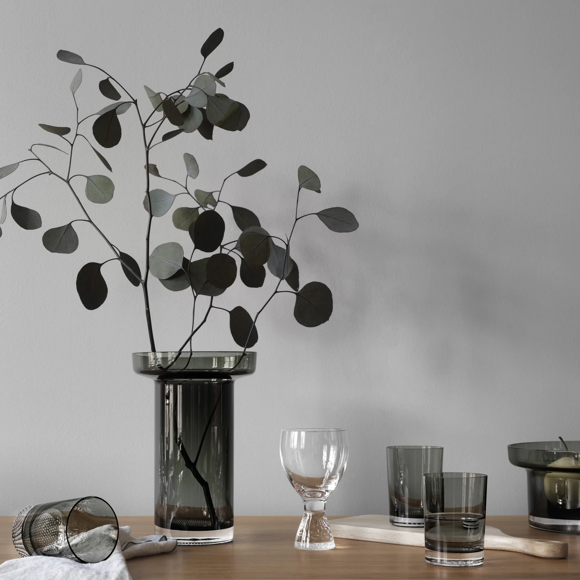 라임라이트 글래스 22 cl 2개 세트, Grey Kosta Boda | 코스타보다