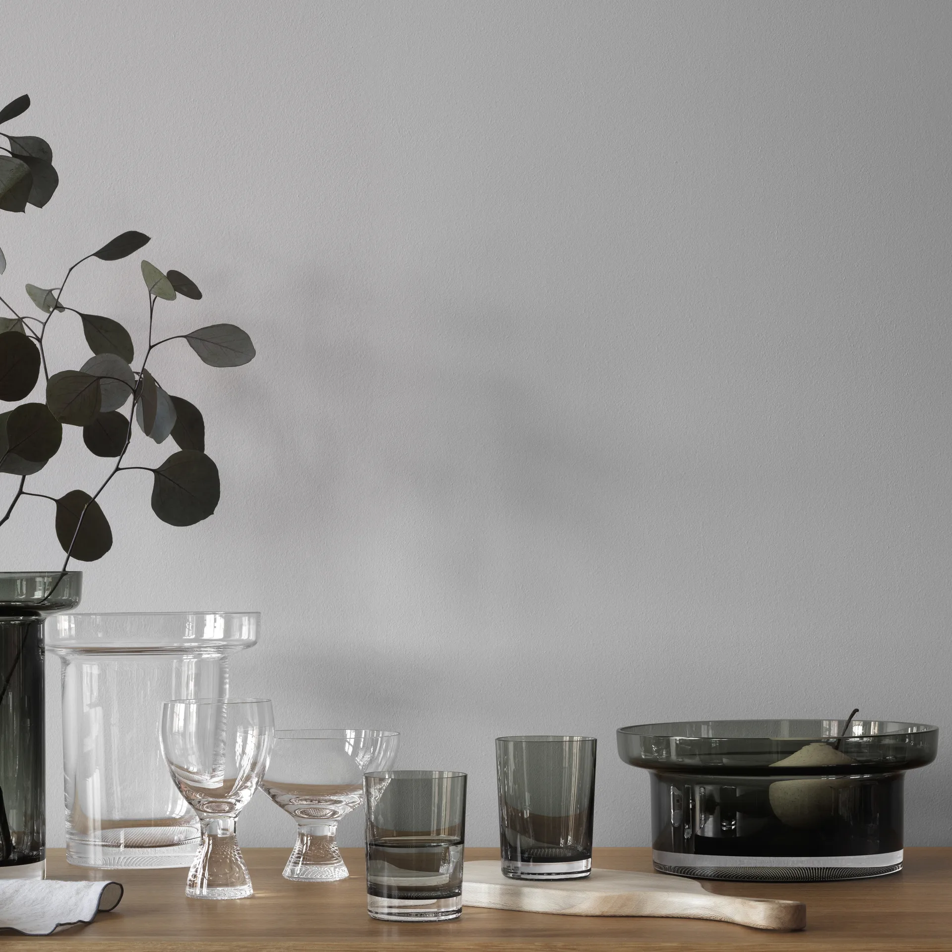 라임라이트 글래스 22 cl 2개 세트, Grey Kosta Boda | 코스타보다