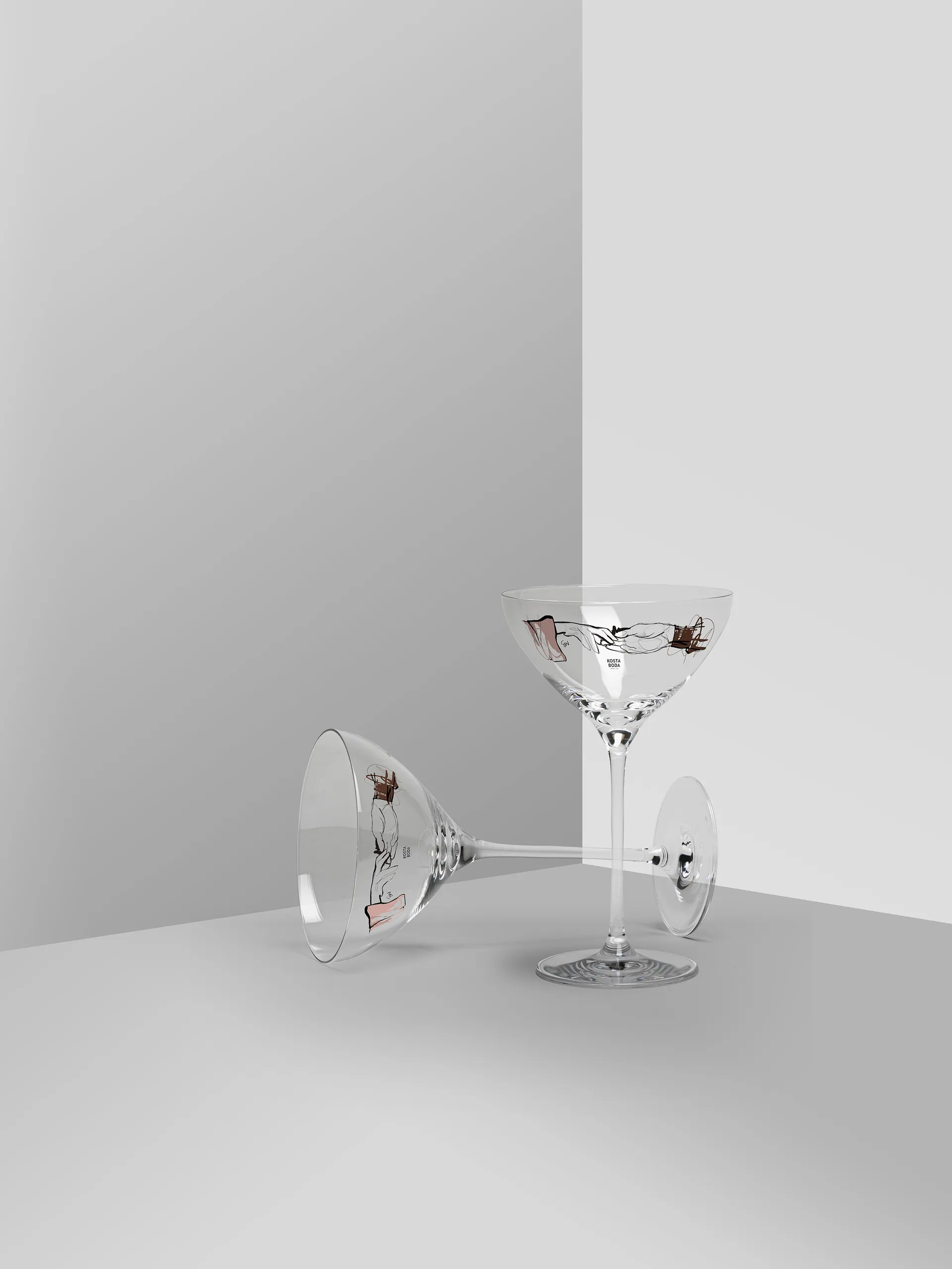 유앤미 투게더 샴페인 쿠페 32 cl 2개 세트, Clear / Multi Kosta Boda | 코스타보다