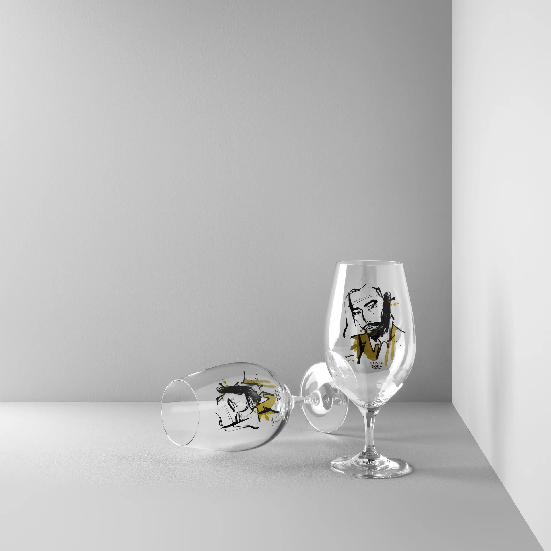 올 어바웃 유 맥주잔 40 cl 2개 세트, Want him (green) Kosta Boda | 코스타보다