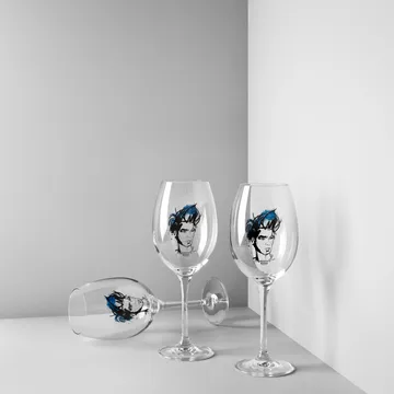 올 어바웃 유 와인잔 52 cl 2개 세트 - Miss him (blue) - Kosta Boda | 코스타보다