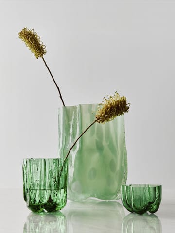크래클 캔들 홀더 5.8 cm - Dark green - Kosta Boda | 코스타보다