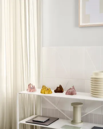 더 록 보티브 캔들 홀더 91 mm - Amber - Kosta Boda | 코스타보다