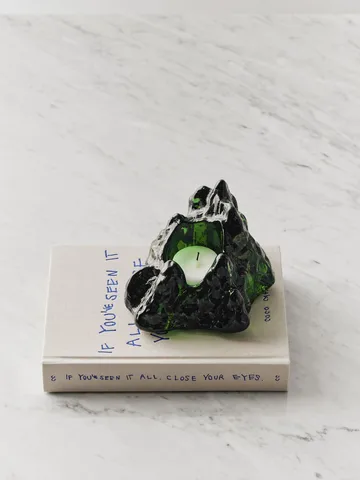 더 록 보티브 캔들 홀더 91 mm - Emerald green - Kosta Boda | 코스타보다