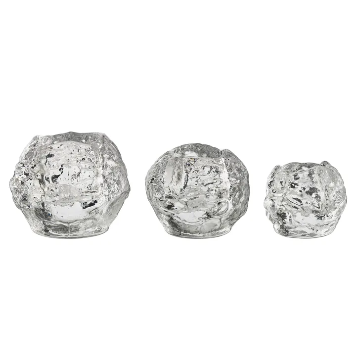 Snowball 캔들 홀더 3개 세트 - 3-pack - Kosta Boda | 코스타보다