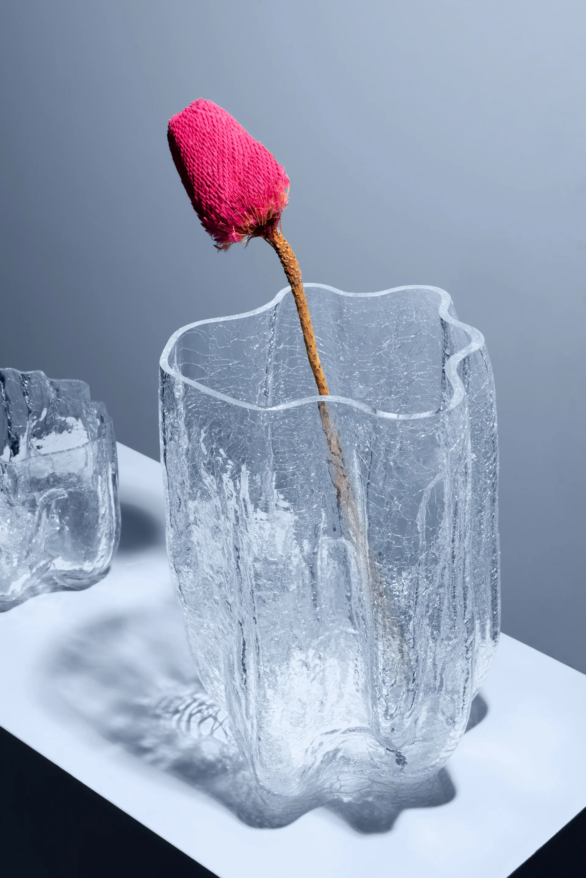 크래클 vase 37 cm, Clear Kosta Boda | 코스타보다