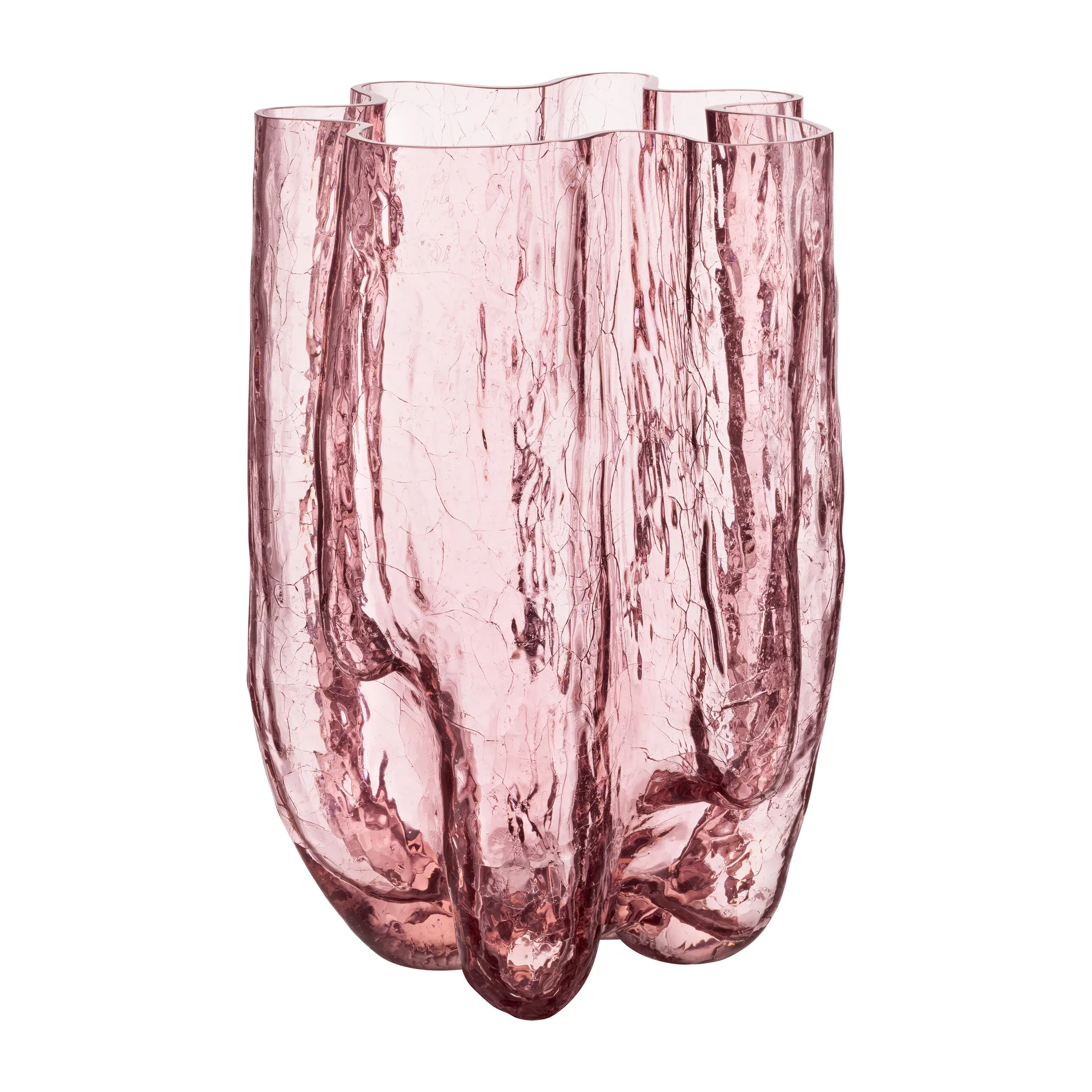 크래클 vase 37 cm, Pink Kosta Boda | 코스타보다