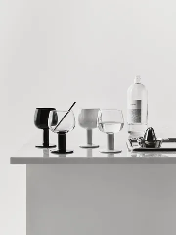 아버지의 잔 - Vit-svart, 4-pack - Kosta Boda | 코스타보다