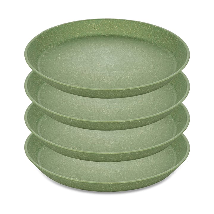 커넥트 스몰 접시 Ø20.5 cm 4개 세트 - Natural leaf green - Koziol | 코지올
