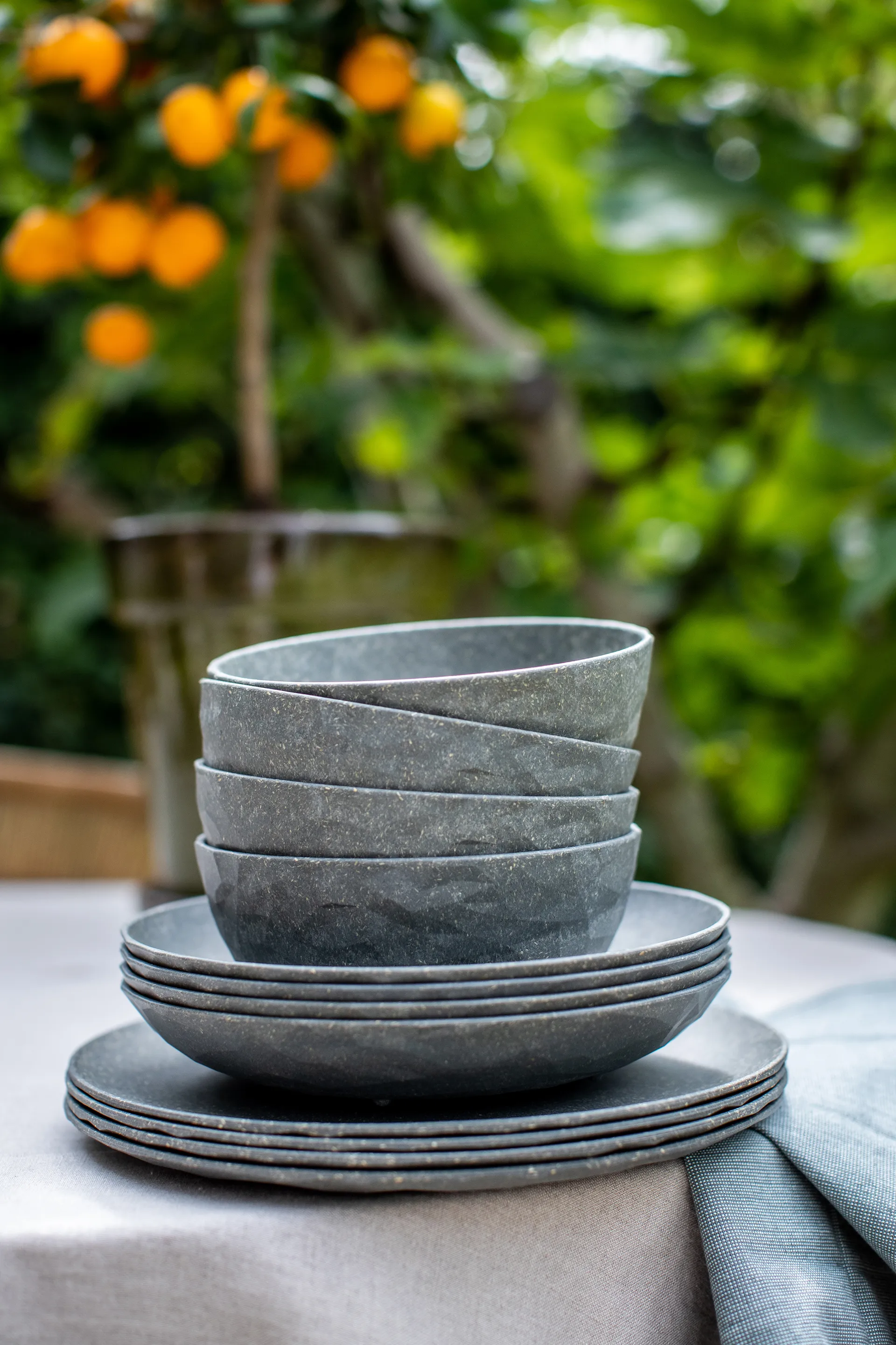 클럽 딥 플레이트 Ø22 cm 4개 세트, Nature ash grey Koziol | 코지올