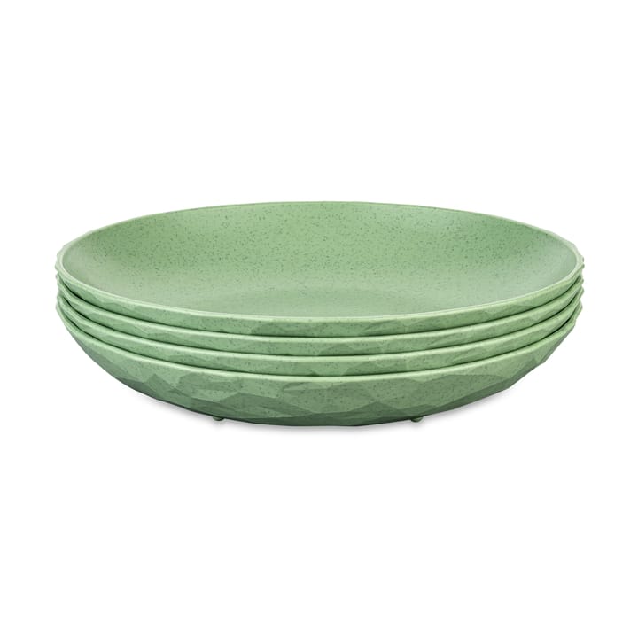 클럽 딥 플레이트 Ø22 cm 4개 세트 - Nature leaf green - Koziol | 코지올