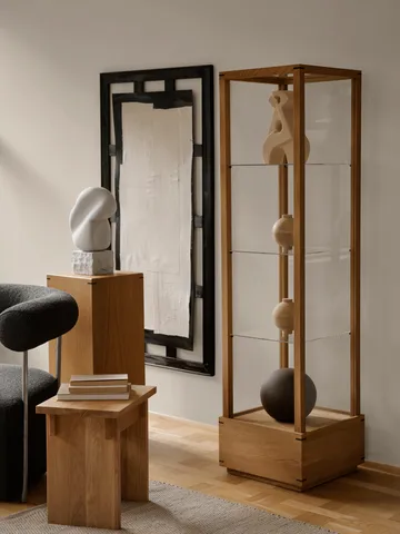 아티산 스툴 30x40 cm - Warm lacquered oak - Kristina Dam Studio | 크리스티나 댐 스튜디오