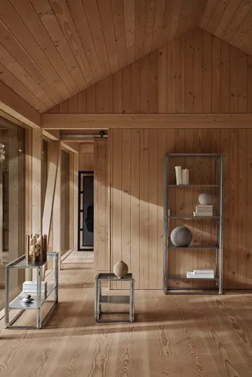 접이식 사이드 테이블 40x40 cm - Brushed stainless steel - Kristina Dam Studio | 크리스티나 댐 스튜디오