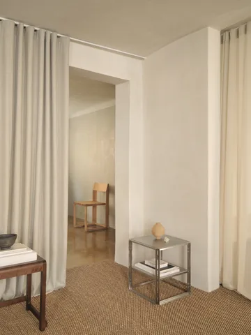 접이식 사이드 테이블 40x40 cm - Brushed stainless steel - Kristina Dam Studio | 크리스티나 댐 스튜디오