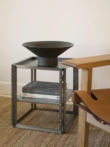 접이식 사이드 테이블 40x40 cm - Brushed stainless steel - Kristina Dam Studio | 크리스티나 댐 스튜디오