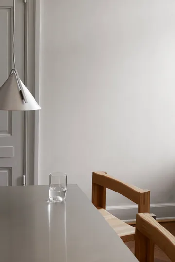 아웃라인 바 스툴 75 cm - Warm lacquered oak–brushed steel - Kristina Dam Studio | 크리스티나 댐 스튜디오