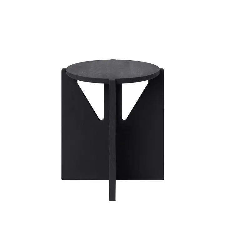 Stool 라운드 스툴 - Oak black, Ø36x42 cm - Kristina Dam Studio | 크리스티나 댐 스튜디오