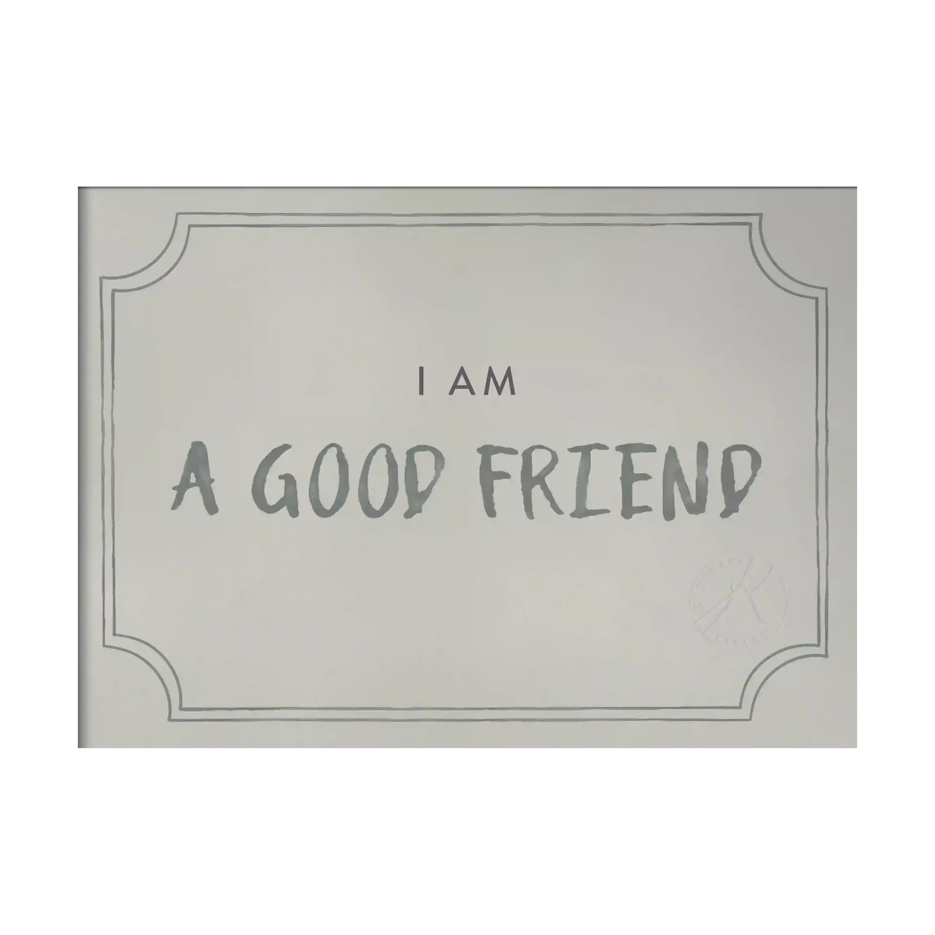 Good friend 졸업장 포스터 21x30 cm, Dusty mint Kunskapstavlan®
