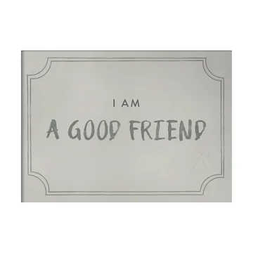 Good friend 졸업장 포스터 21x30 cm - Dusty mint - Kunskapstavlan®