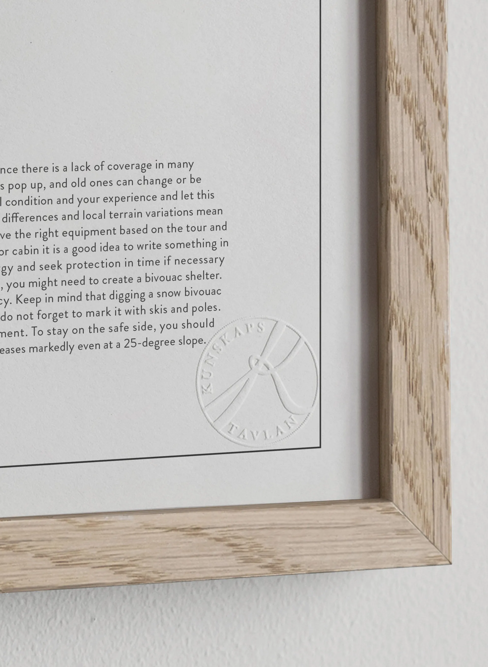 Mountain safety 포스터, 50x70 cm Kunskapstavlan®