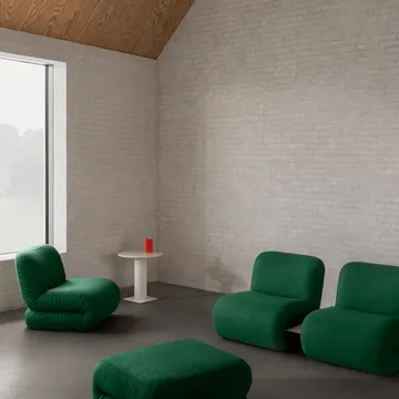 바우 풋스툴 - Divina melange dark green - Lammhults |람훌츠