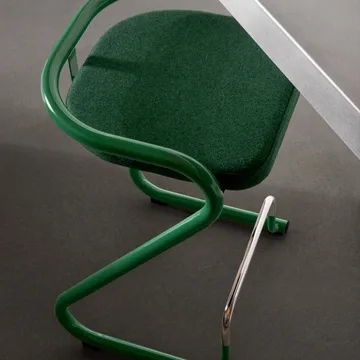 S70-3 바 스툴 - Elmo Nordic leather Black–chrome frame - Lammhults |람훌츠