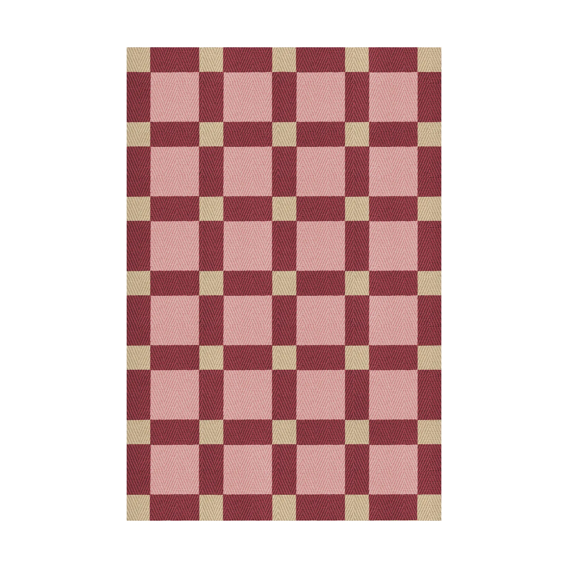 이블리나 크론 황마 러그 140x200 cm, Plum punch Layered | 레이어드