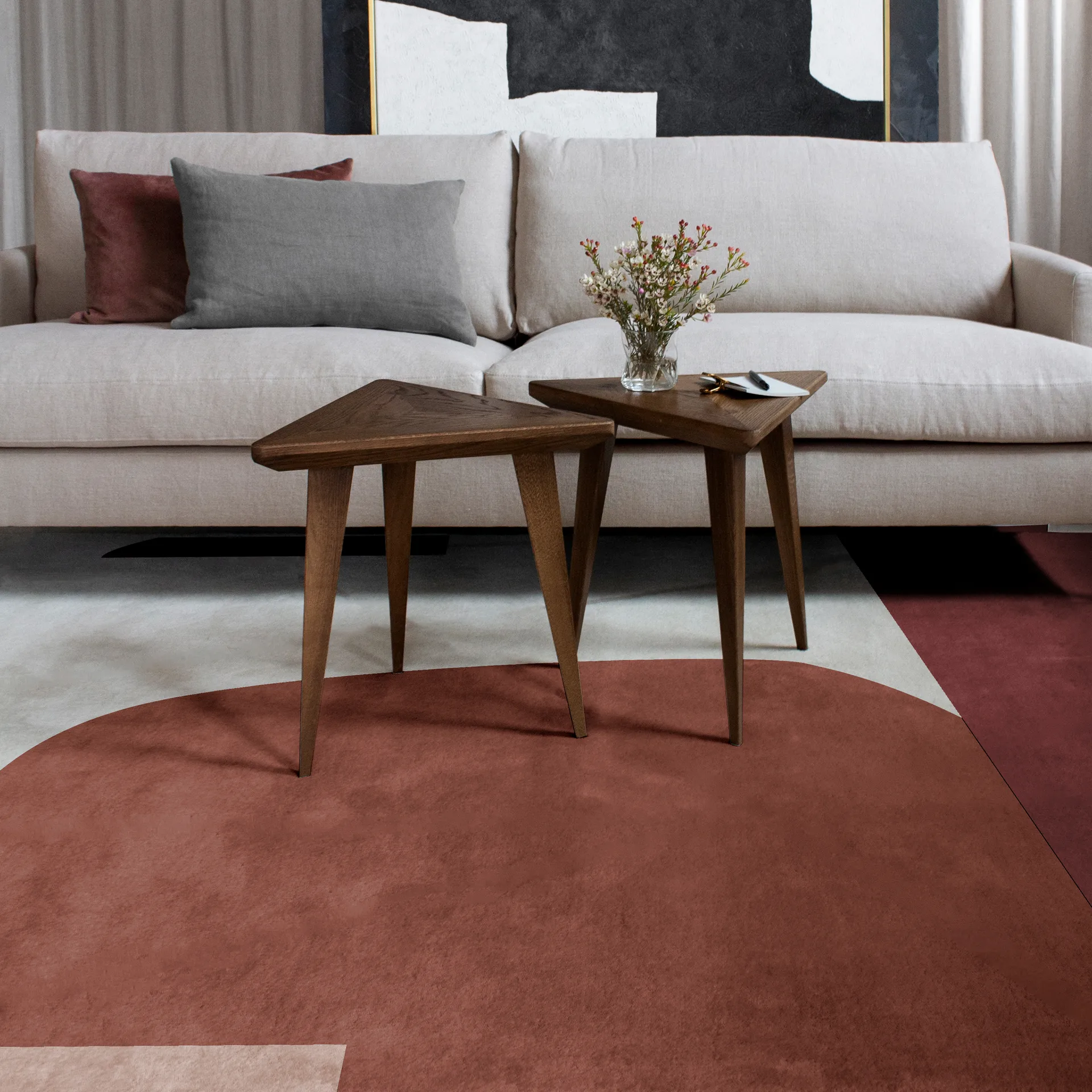 클라우드베리 울 러그, 180x270 cm Layered | 레이어드