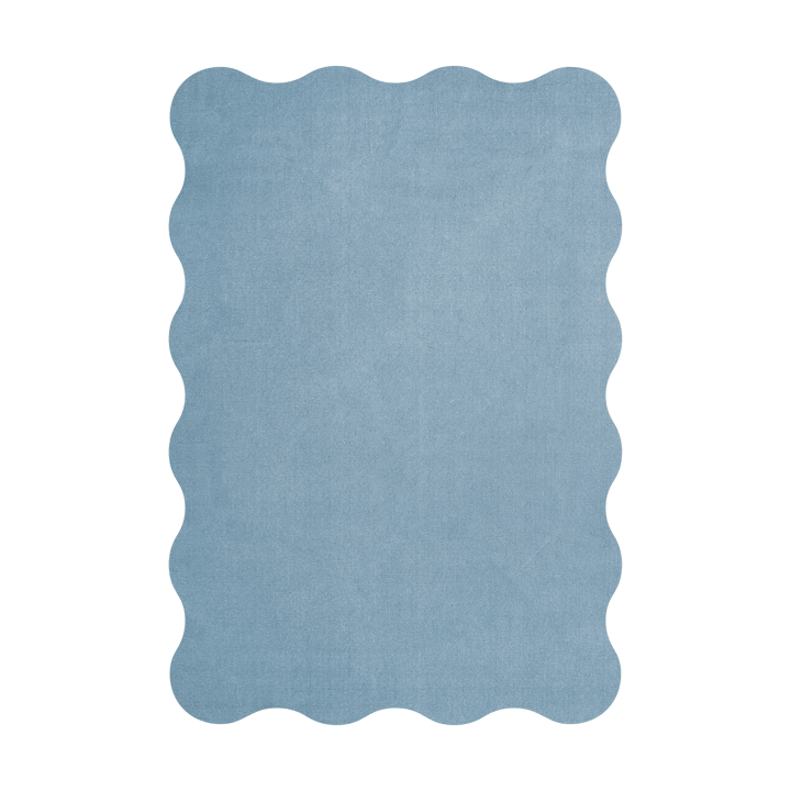 스캘럽 울 카펫 180x270cm - Soft blue - Layered | 레이어드