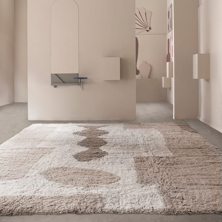 Bird in Space 러그 180x270 cm - white-brown-bege - Layered | 레이어드
