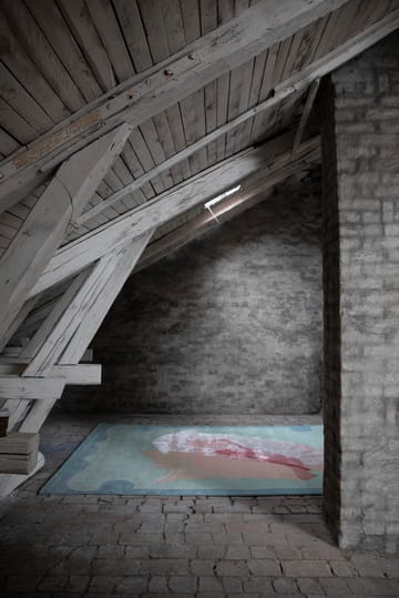 쉘 패턴 울 러그 - Blue. pink. 250x350 cm - Layered | 레이어드